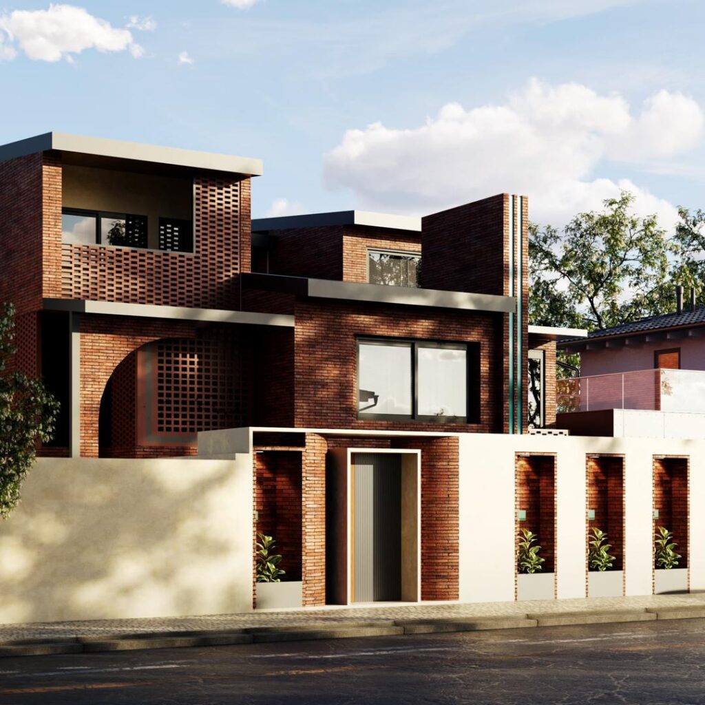 طراحی داخلی و نما خانه ویلایی