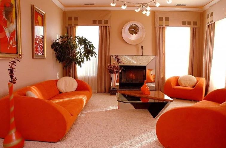 رنگ‌ های زنده و گرم در سبک مدرن